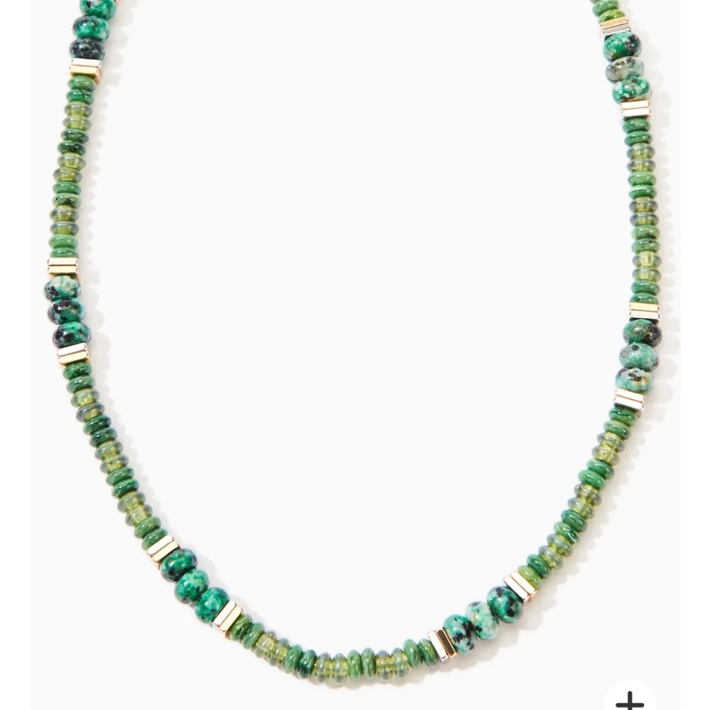 Stella & Dot African Jade Semi Precious Stone Strand